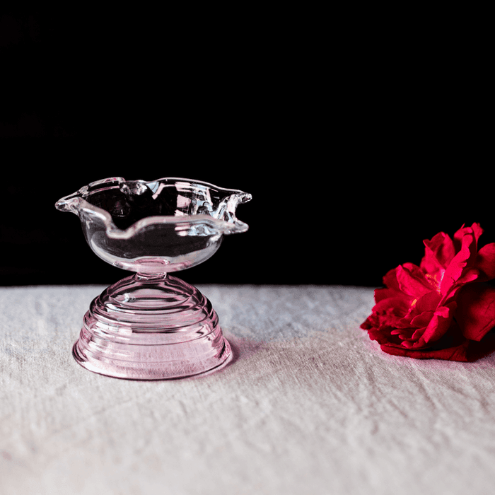 Buy Diya & Diya Stand - Glass Diwali Set by Muun Home on IKIRU online store