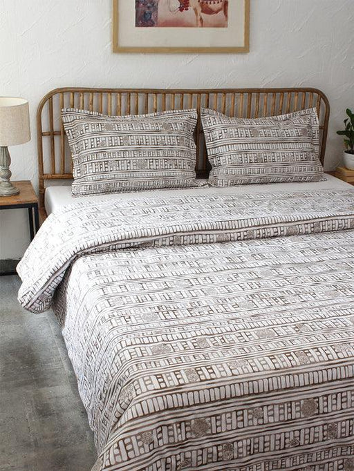 Buy Dohar - Cotton Single Dohar Bedcover | Yellow & Grey Comforter For Bedroom by House this on IKIRU online store
