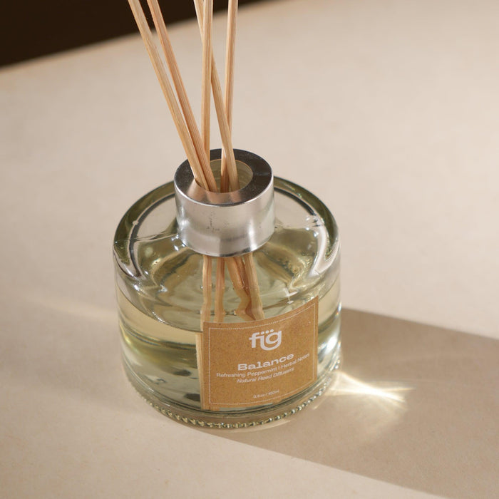 Buy Dried Flowers & Fragrance - Balance Peppermint Reed Diffusor - IFRA Standard Perfumes by Fig on IKIRU online store