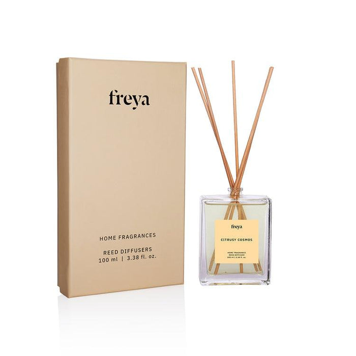 Buy Dried Flowers & Fragrance - Citrusy Cosmos Reed Diffuser by Freya Home on IKIRU online store