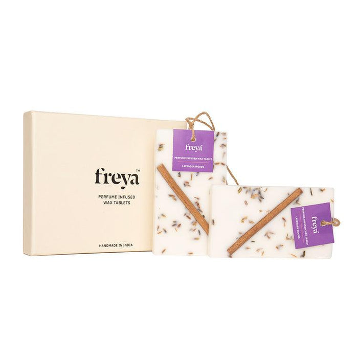 Buy Dried Flowers & Fragrance - Lavender Woods | Perfume Infused Wax Tablets (Set of 2) by Freya Home on IKIRU online store