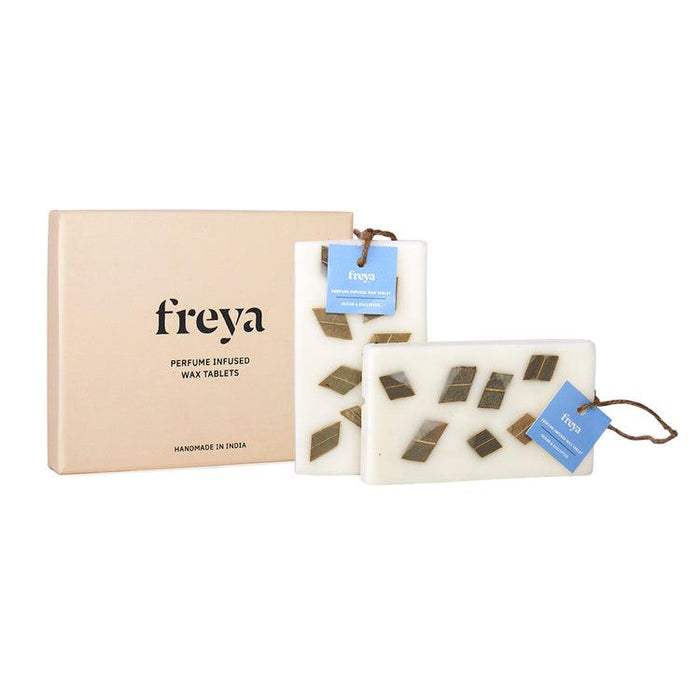 Buy Dried Flowers & Fragrance - Ocean and Eucalyptus | Perfume Infused Wax Tablets (Set of 2) by Freya Home on IKIRU online store