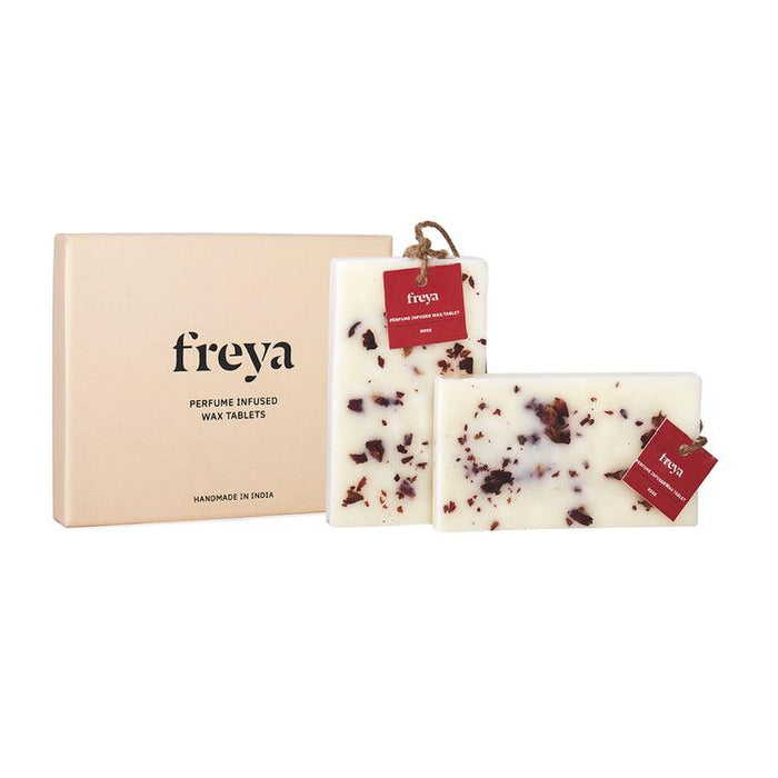 Buy Dried Flowers & Fragrance - Rose | Perfume Infused Wax Tablets (Set of 2) by Freya Home on IKIRU online store