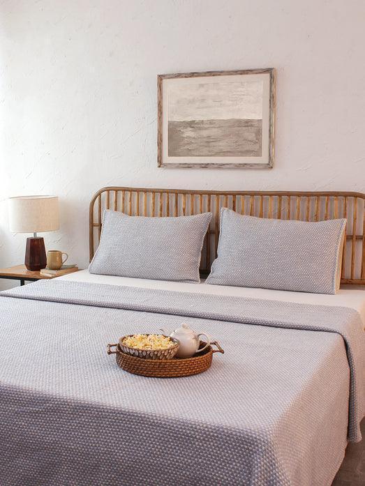 Buy Duvets Covers - Cotton Natural Light Blue Bedsheet | Bedcover Bedspread For Bedroom by House this on IKIRU online store