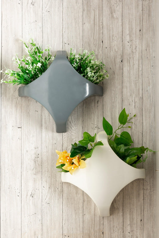 Buy - Fiberglass Wall Mount Pots & Planters For Indoor & Outdoor Decoration by Lloka on IKIRU online store