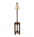 Buy Floor Lamp - Accent Wooden Floor Lamp with Beige Fabric Lampshade by Symplify on IKIRU online store