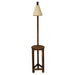 Buy Floor Lamp - Accent Wooden Floor Lamp with Beige Fabric Lampshade by Symplify on IKIRU online store