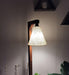 Buy Floor Lamp - Accent Wooden Floor Lamp with Beige Fabric Lampshade by Symplify on IKIRU online store