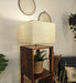 Buy Floor Lamp - Agnes Wooden Floor Lamp with Jute Fabric Lampshade by Symplify on IKIRU online store