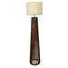 Buy Floor Lamp - Boho Wooden Floor Lamp with Beige Fabric Lampshade by Symplify on IKIRU online store