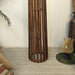 Buy Floor Lamp - Boho Wooden Floor Lamp with Beige Fabric Lampshade by Symplify on IKIRU online store