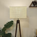 Buy Floor Lamp - Brielle Wooden Floor Lamp with Beige Fabric Lampshade by Symplify on IKIRU online store