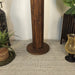 Buy Floor Lamp - Cedar Wooden Floor Lamp with Beige Fabric | Lampshade with Brown Base by Symplify on IKIRU online store