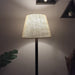 Buy Floor Lamp - Celine Wooden Floor Lamp with Beige Fabric Lampshade by Symplify on IKIRU online store