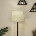 Buy Floor Lamp - Celine Wooden Floor Lamp with Beige Fabric Lampshade by Symplify on IKIRU online store