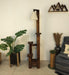 Buy Floor Lamp - Dorian Wooden Floor Lamp with Jute Fabric Lampshade by Symplify on IKIRU online store