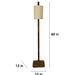 Buy Floor Lamp - Elementary Wooden Floor Lamp with White Fabric Lampshade by Symplify on IKIRU online store