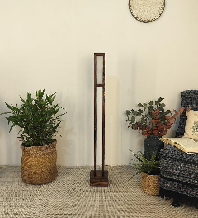 Buy Floor Lamp - Elevar LED Wooden Floor Lamp | Standing Lampshade by Symplify on IKIRU online store