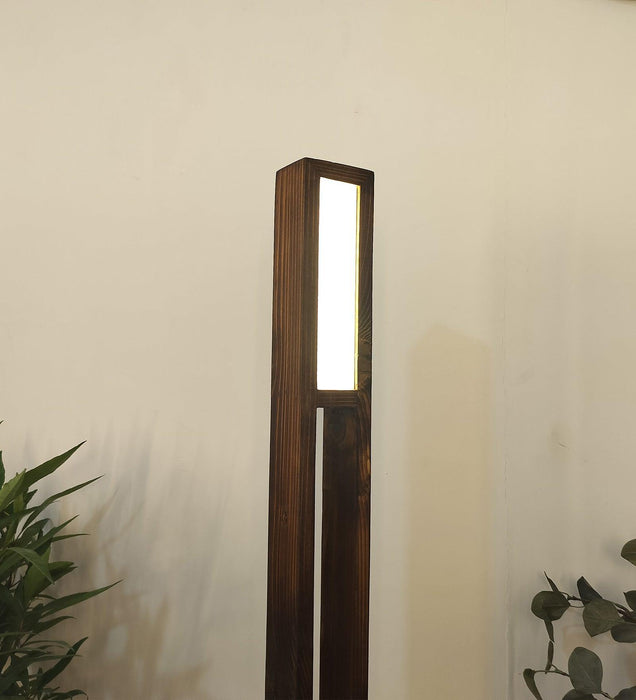 Buy Floor Lamp - Elevar LED Wooden Floor Lamp | Standing Lampshade by Symplify on IKIRU online store