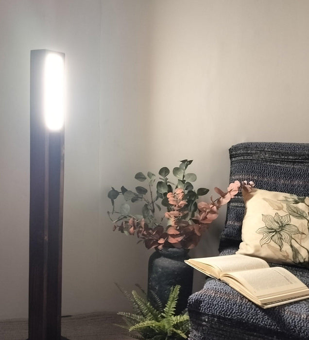 Buy Floor Lamp - Elevar LED Wooden Floor Lamp | Standing Lampshade by Symplify on IKIRU online store