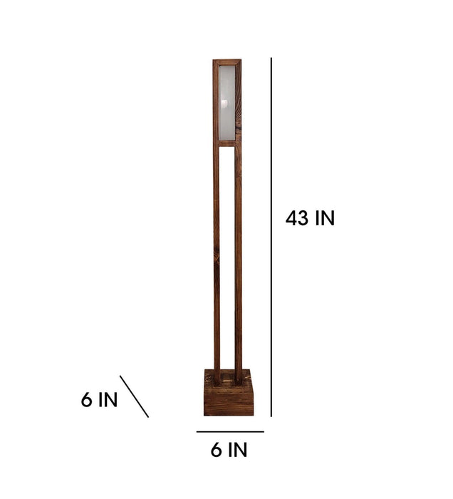 Buy Floor Lamp - Elevar LED Wooden Floor Lamp | Standing Lampshade by Symplify on IKIRU online store