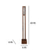 Buy Floor Lamp - Elevar LED Wooden Floor Lamp | Standing Lampshade by Symplify on IKIRU online store