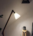 Buy Floor Lamp - Emphasis Wooden Floor Lamp with Beige Fabric Lampshade by Symplify on IKIRU online store