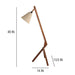 Buy Floor Lamp - Emphasis Wooden Floor Lamp with Beige Fabric Lampshade by Symplify on IKIRU online store