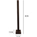 Buy Floor Lamp - Excalibur LED Wooden Floor Lamp With Brown Base by Symplify on IKIRU online store