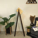 Buy Floor Lamp - Focal Wooden Floor Lamp with Beige Wooden Lampshade by Symplify on IKIRU online store