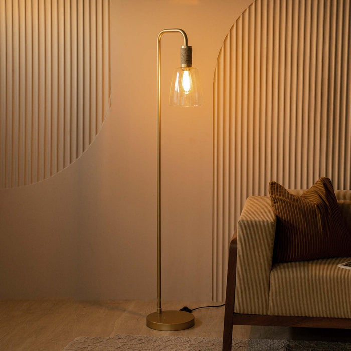 Buy Floor Lamp - Gambi Floor Lamp For Living Room | Glass Lamp Stand Decor by Orange Tree on IKIRU online store