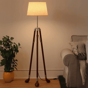 Buy Floor Lamp - Golf Club Legs Wooden Tripod Standing Floor Lamp by KP Lamps Store on IKIRU online store