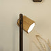 Buy Floor Lamp - HexSpot Wooden Floor Lamp with Beige Wooden Lampshade by Symplify on IKIRU online store