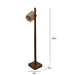 Buy Floor Lamp - HexSpot Wooden Floor Lamp with Beige Wooden Lampshade by Symplify on IKIRU online store