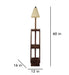 Buy Floor Lamp - Julia Wooden Floor Lamp with Jute Fabric Lampshade by Symplify on IKIRU online store