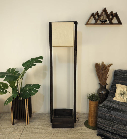 Buy Floor Lamp - Lyon Wooden Floor Lamp | Standing Lamp for Home by Symplify on IKIRU online store