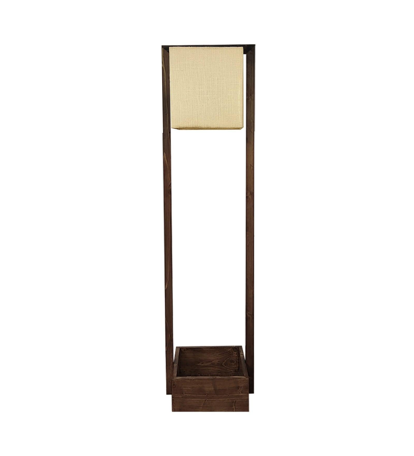 Buy Floor Lamp - Lyon Wooden Floor Lamp | Standing Lamp for Home by Symplify on IKIRU online store