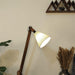 Buy Floor Lamp - Melman Wooden Floor Lamp with Beige Fabric Lampshade by Symplify on IKIRU online store