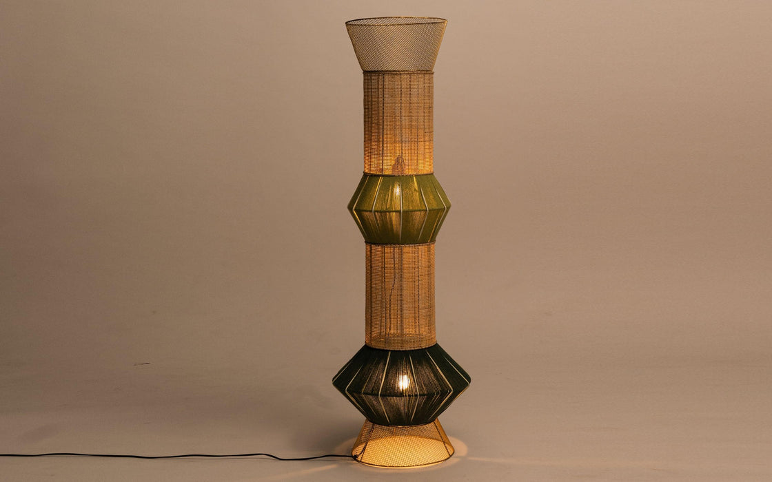 Buy Floor Lamp - Modern Lao Floor Lamp | Jute Led Lamp for Home Decor by Orange Tree on IKIRU online store