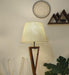 Buy Floor Lamp - Monica Wooden Floor Lamp with Beige Fabric Lampshade by Symplify on IKIRU online store