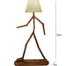 Buy Floor Lamp - Moonwalker Wooden Floor Lamp with Beige Fabric Lampshade by Symplify on IKIRU online store