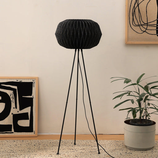 Buy Floor Lamp - Ori Floor Lamp | Tripod Lampshade Stand for Living Room by Fig on IKIRU online store