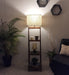 Buy Floor Lamp - Raphael Wooden Floor Lamp with Jute Fabric Lampshade by Symplify on IKIRU online store