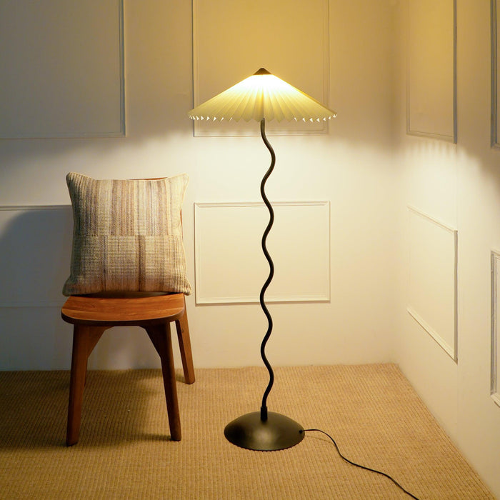 Buy Floor Lamp - Serpentine Floor Lamp | Standing Lampshade for Bedroom by Fig on IKIRU online store