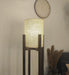 Buy Floor Lamp - Solitaire Wooden Floor Lamp with White Fabric Lampshade by Symplify on IKIRU online store