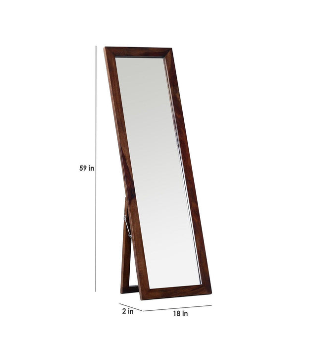 Buy Floor Mirror - Solid Wood Floor Rested Mirror by Wooden Mood on IKIRU online store