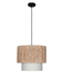 Buy Hanging Lights - Rafia14 Inch Wide Double Drum Pendant Light - by Fos Lighting on IKIRU online store