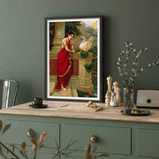 Indian Woman & Swan Wall Painting | Traditional Wall Art