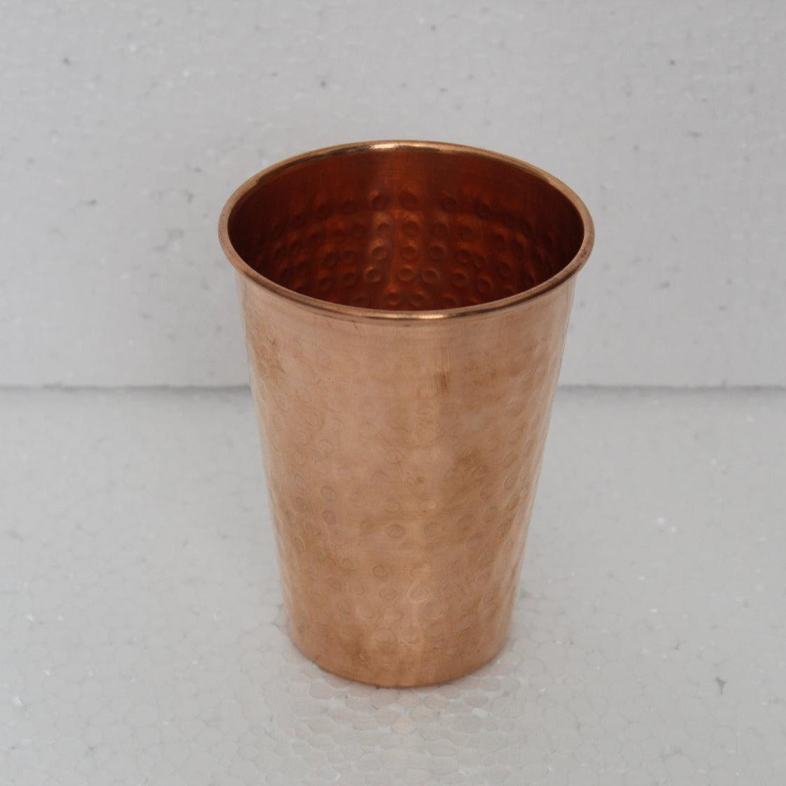 Buy Glasses & jug - Hammered Copper Glass | Tamba Bartan For Home Kitchen by Indian Bartan on IKIRU online store
