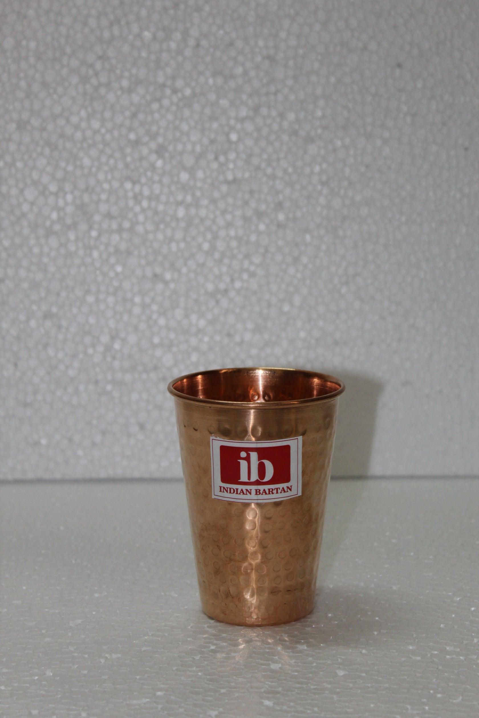 Buy Glasses & jug - Hammered Copper Glass | Tamba Bartan For Home Kitchen by Indian Bartan on IKIRU online store